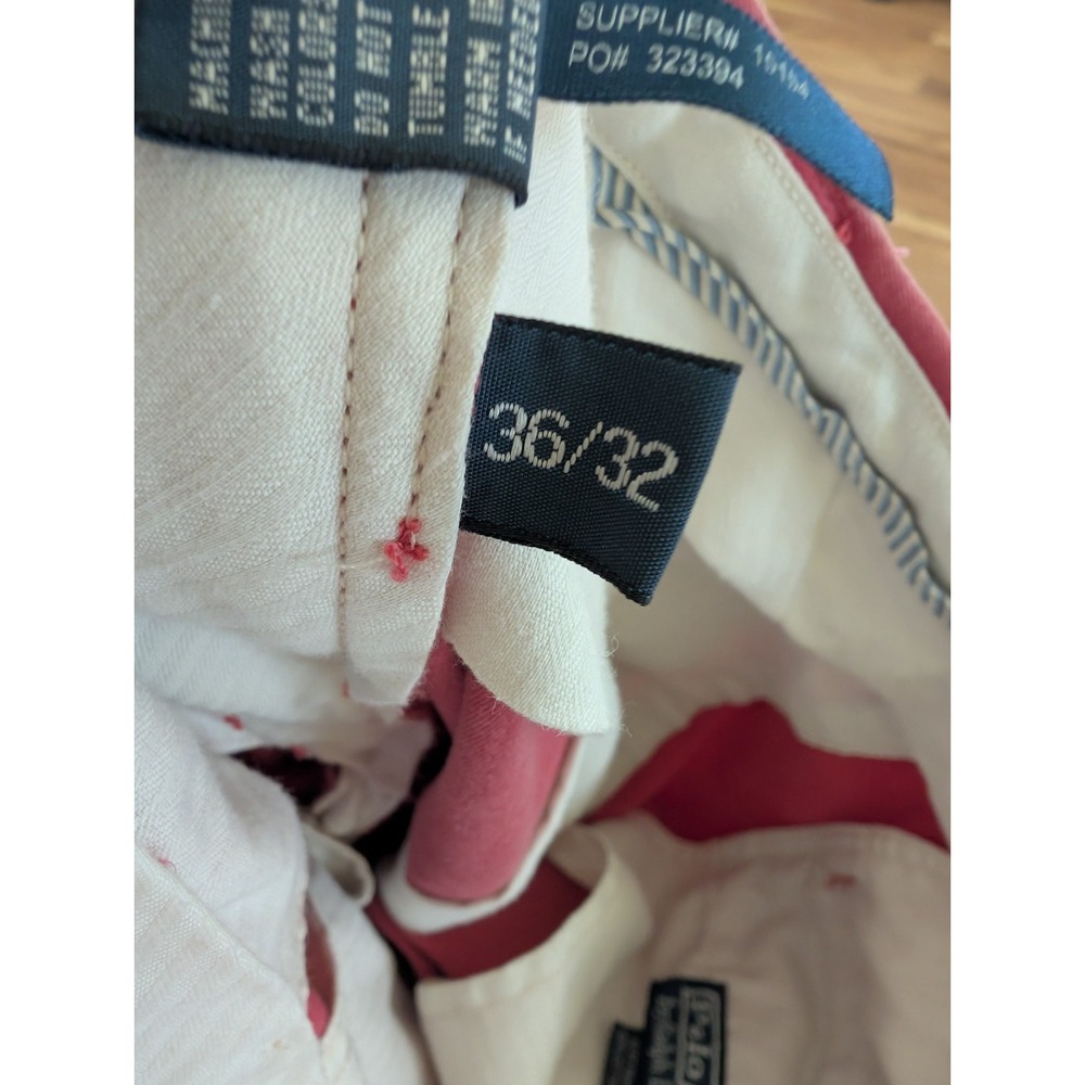 Polo Ralph Lauren Pants36x32 Vintage GI Pant Pink Salmon Chino Faded Distressed - Picture 8 of 8